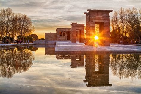 atardecer templo debod|Templo de Debod